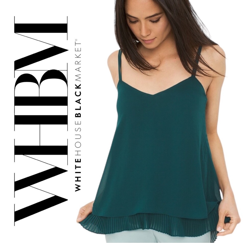 ✨ White House Black Market Pleated Layer Cami ✨